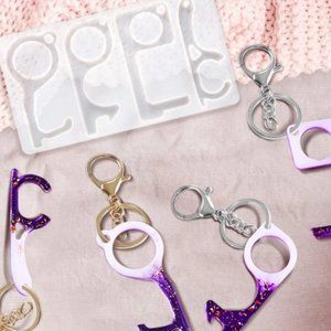 Silicone Door Opener Keychain Mold Set